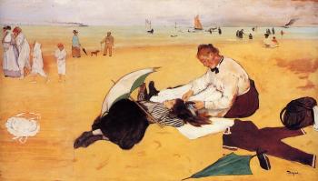 Edgar Degas : Beach Scene